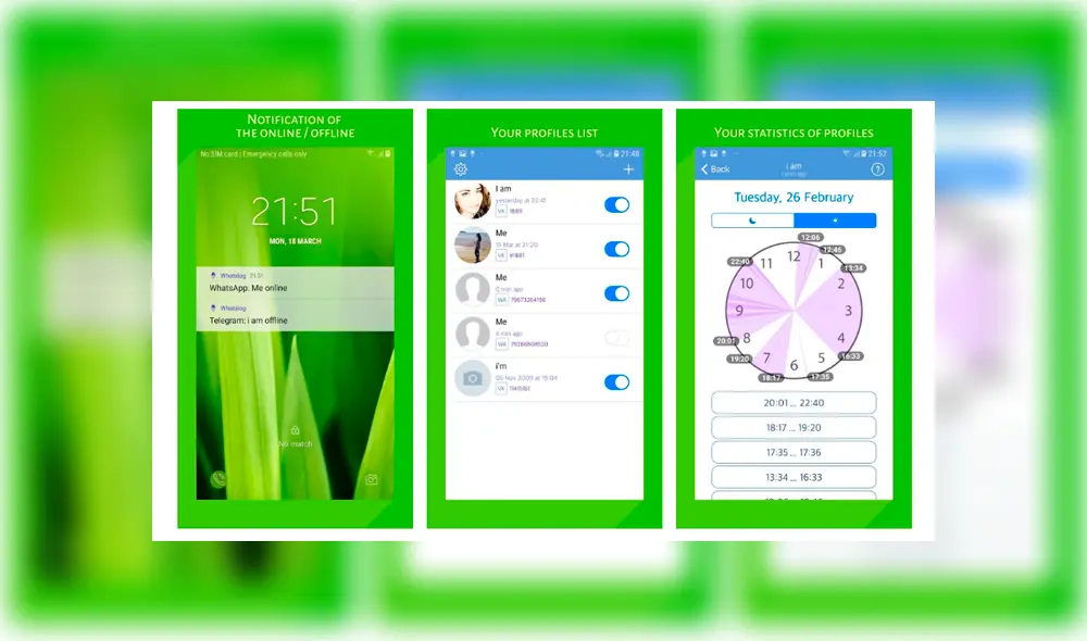 Con una herramienta externa, podrás recibir notificaciones cuando los contactos que elijas se conecten.