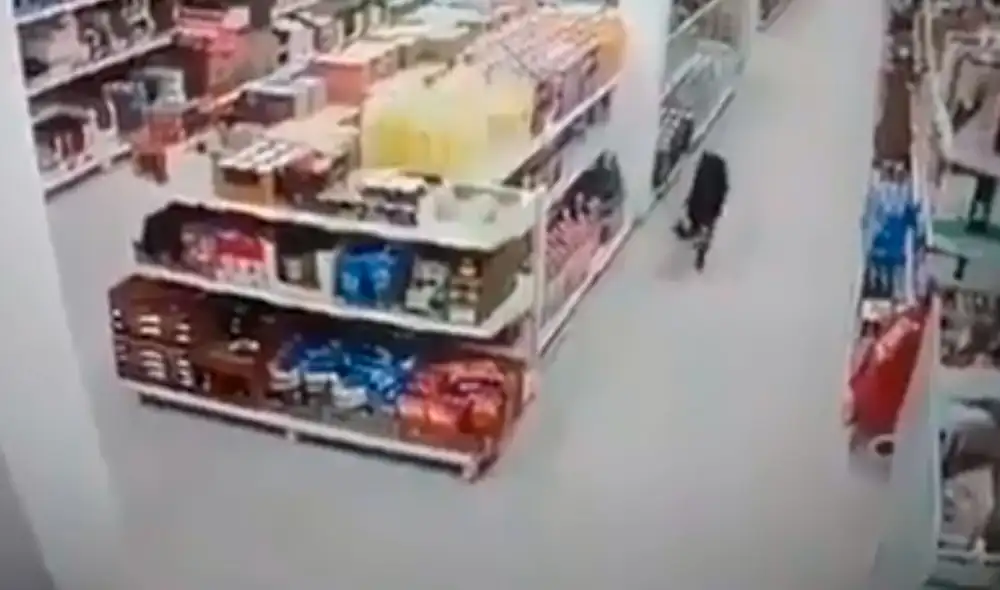 Desliza las imágenes para descubrir la terrible acción de un perro callejero tras ingresar a un supermercado. Foto: captura de Facebook