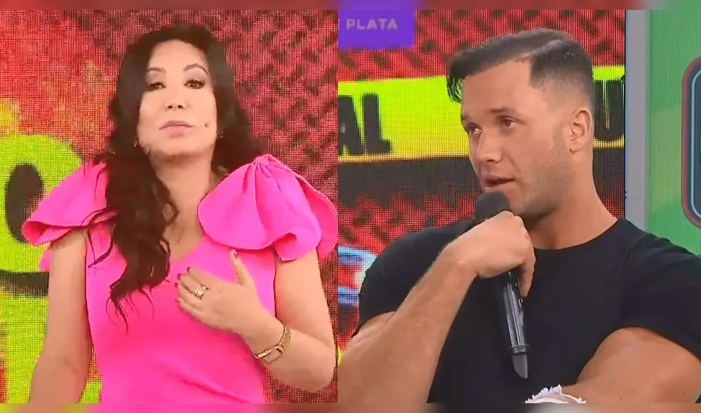 Fabio Agostini y Janet Barboza en tenso encuentro Fabio Agostini y Janet Barboza en tenso encuentro