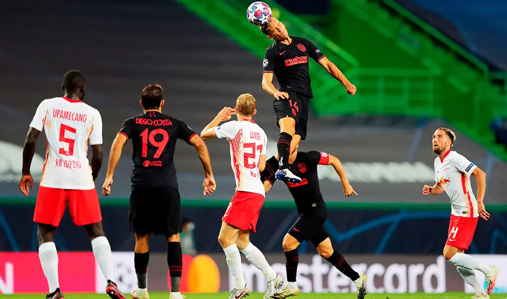 Atlético de Madrid vs. Leipzig por la Champions League. Foto: EFE
