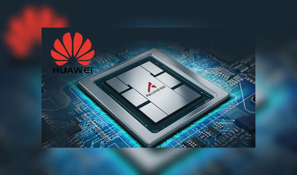 El procesador Ascend 910 de inteligencia artificial.