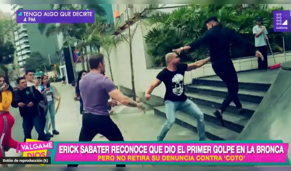Coto Hernández amenaza con volver a golpear a Erick Sabater [VIDEO]