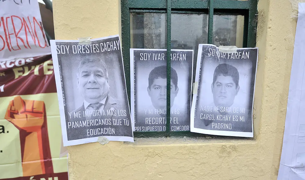 Alumnos de San Marcos formaron cadena humana para impedir el ingreso de los policías [FOTOS]