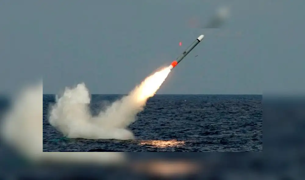 Siria: así se ve el lanzamiento de un misil desde un submarino de EE.UU. [VIDEO]