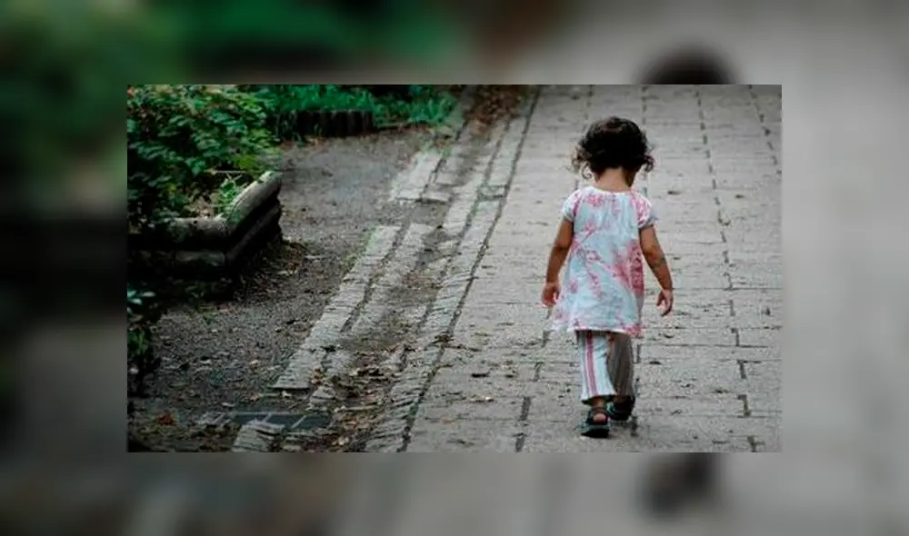 La niña fue encontrada en malas condiciones por los efectivos. Fuente: foto referencial.