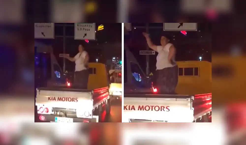Facebook: señora realiza espectáculo en pleno tráfico, pero sufre terrible accidente [VIDEO] 