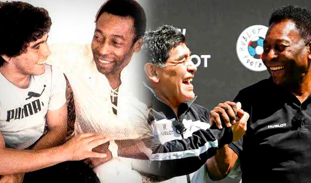 Pelé le dedicó unas emotivas palabras a Diego Maradona tras una semana de su fallecimiento. Foto: composición LR/Difusión Pelé le dedicó unas emotivas palabras a Diego Maradona tras una semana de su fallecimiento. Foto: composición LR/Difusión