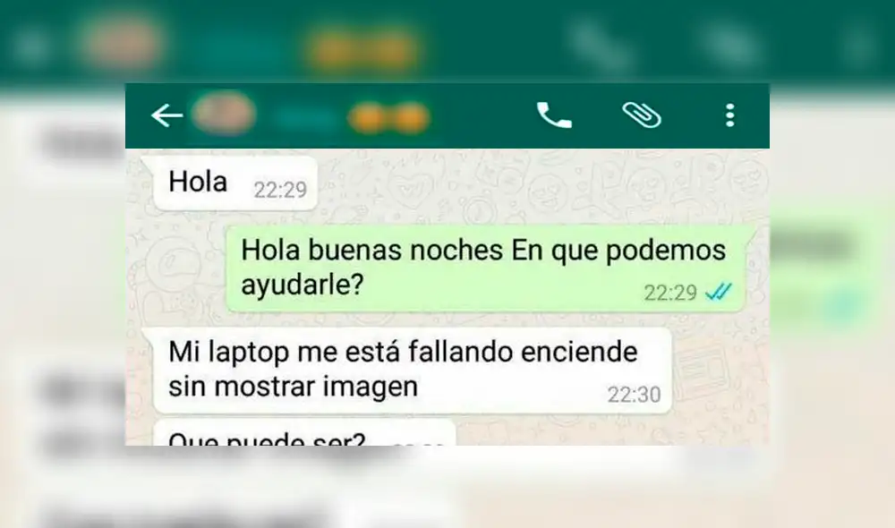 WhatsApp: pide ayuda a técnico para que arregle gratis su laptop, pero fue 'troleado' [FOTOS]