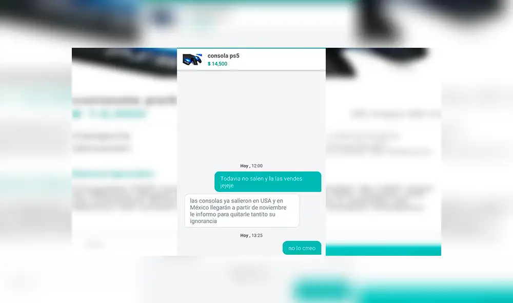 WhatsApp: Usuario fue avergonzado al intentar vender su consola PlayStation 5 [FOTOS]
