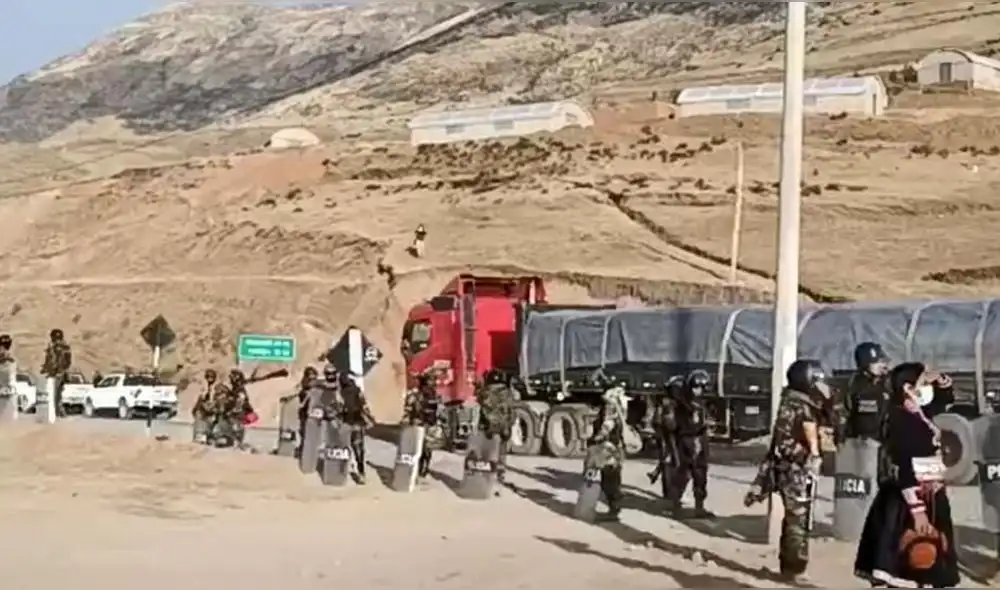 Las Bambas. Huelga indefinida inició el pasado 7 de noviembre. Foto: difusión