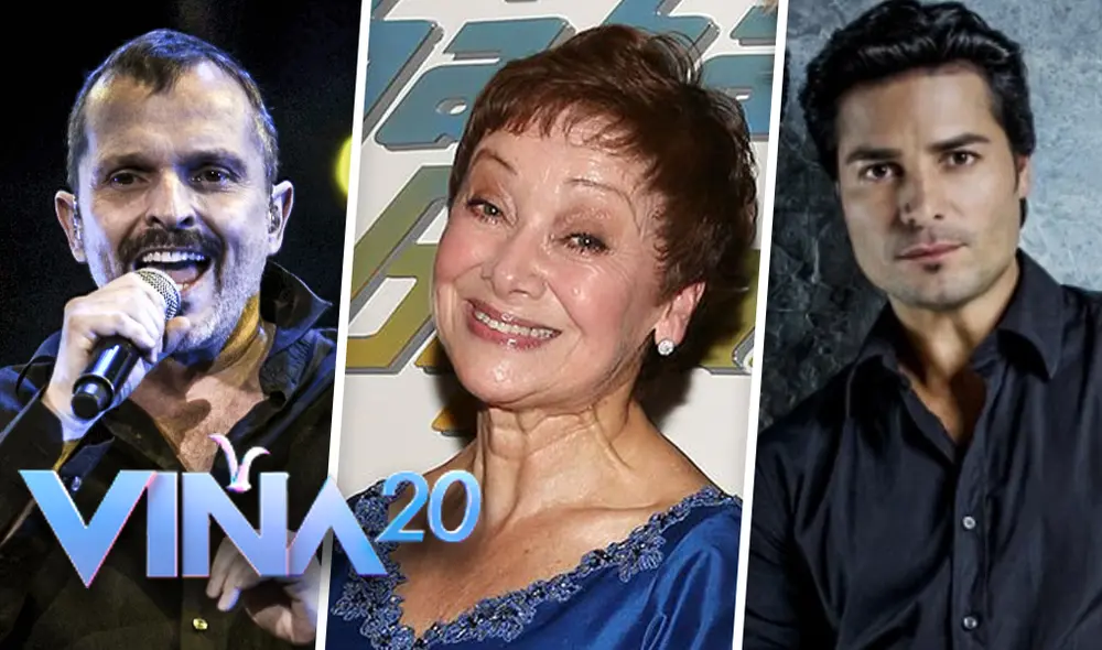 Miguel Bosé lidera la lista con 10 presentaciones. Foto: Composición.