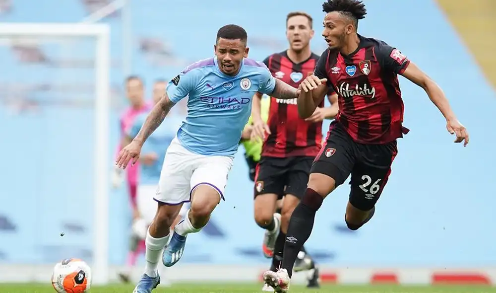 Manchester City vs. Bournemouth por la Premier League. | Foto: EFE