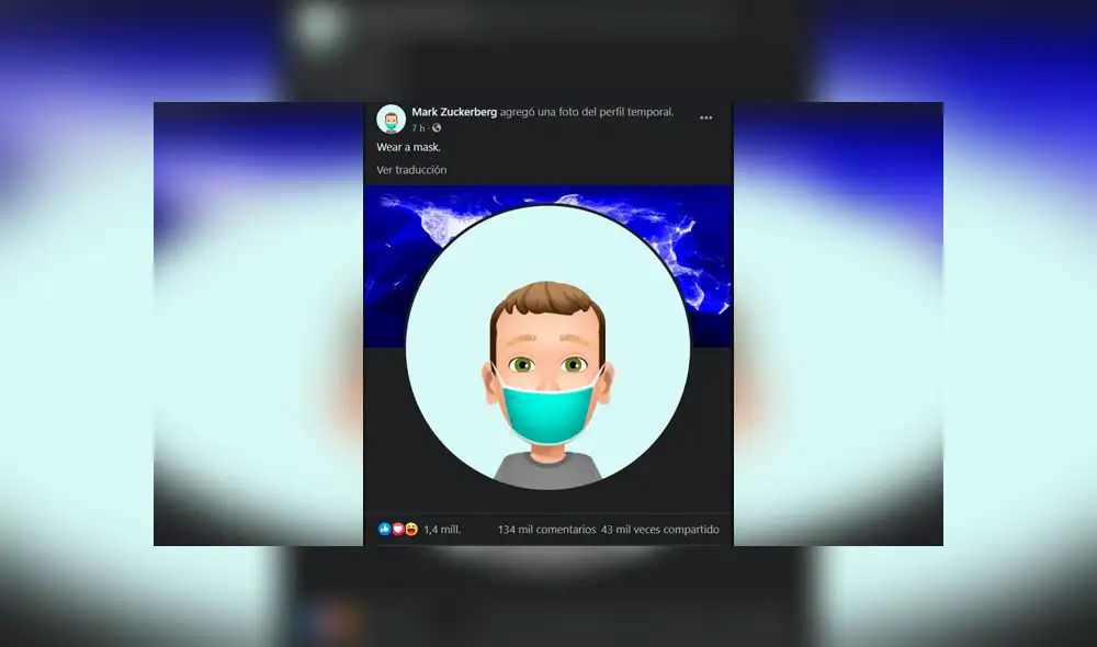 Y lo hizo utilizando una de las herramientas más recientes de Facebook: la creación de avatares que pueden lucir como tú.