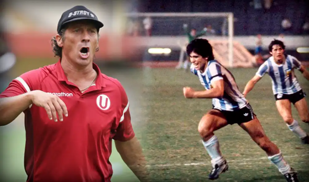 El extécnico de Universitario recordó cuando se enfrentó al 'Pelusa'. Composición: La República.