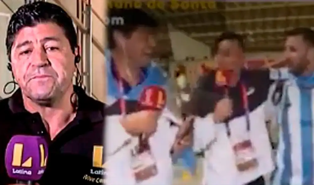 Argentina salió campeón y el 'Checho' Ibarra celebró a más no poder. Foto: composición LR/Latina TV