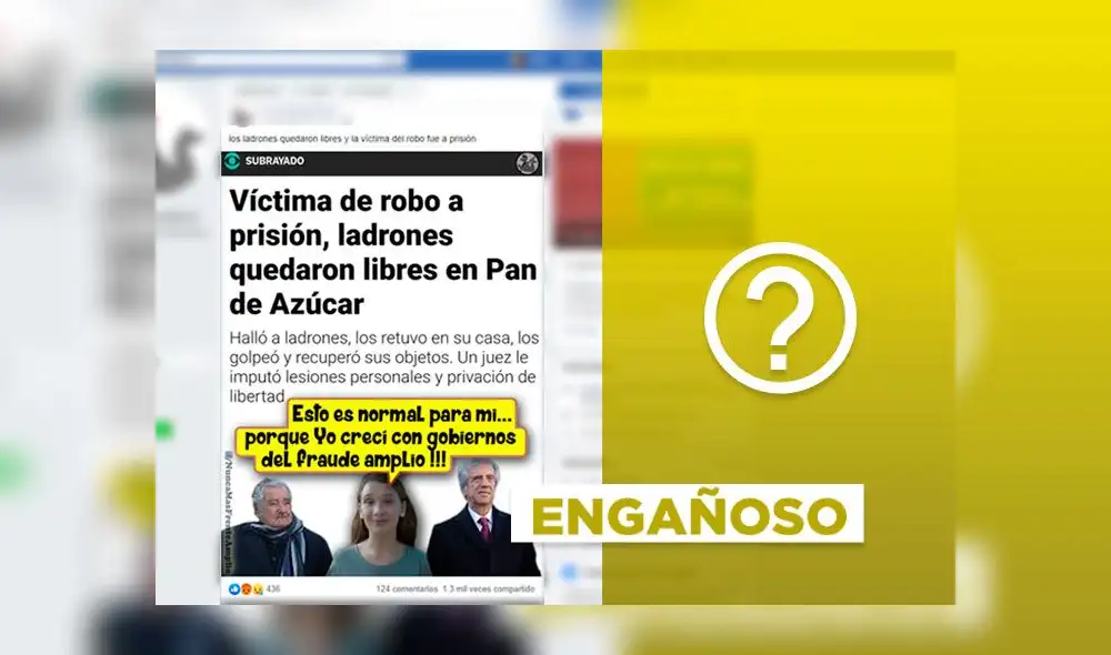 Publicación fue posterior a la condena de la víctima del robo.