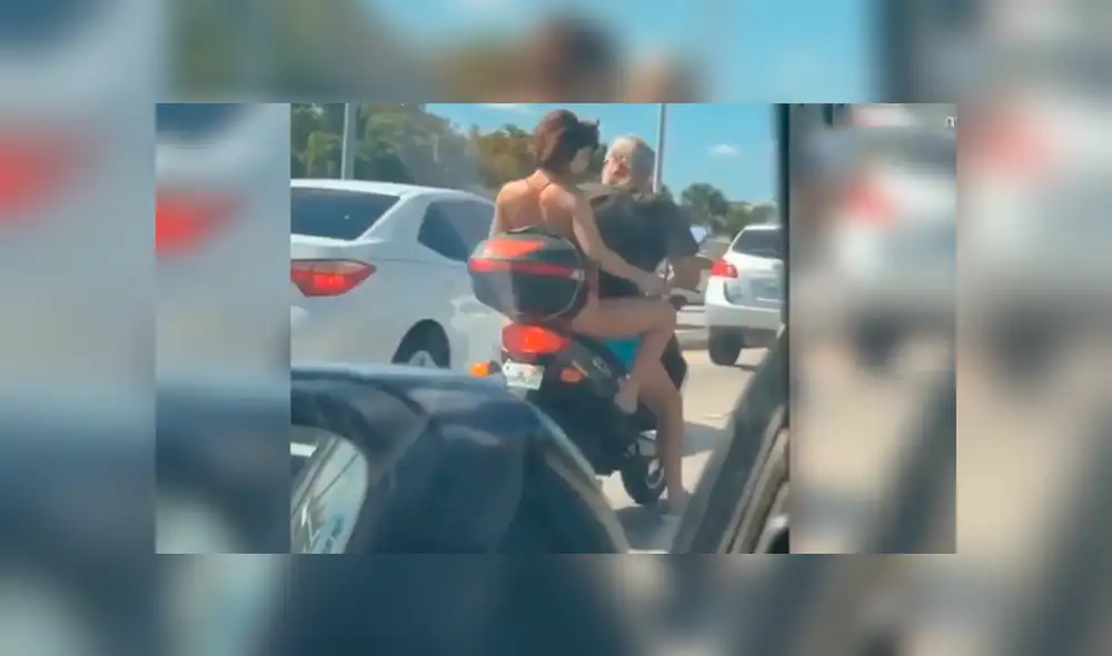 YouTube Viral: mujer iba en una moto y decidió rasurarse las piernas frente a todos [VIDEO]