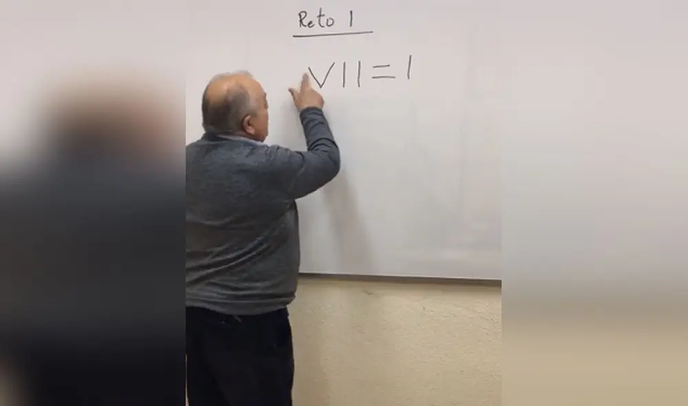 El profesor Carlos Maxi planteó este complicado reto de razonamiento. Foto: Tiktok