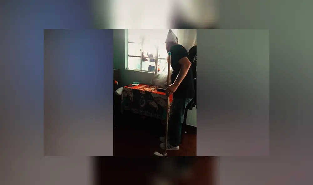 Desliza las imágenes para ver algunas escenas de la peculiar parodia que hizo este joven padre junto a sus hijos. Foto: Ricardo Miranda /TikTok