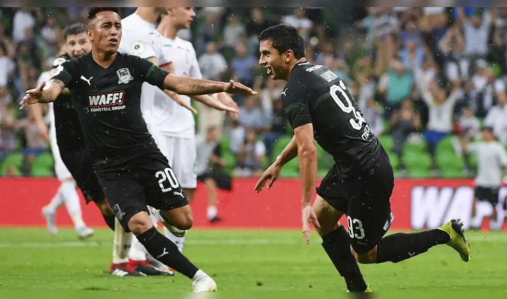 Krasnodar con Cueva logró remontar el partido 2-1 al Sevilla por la Europa League [RESUMEN]