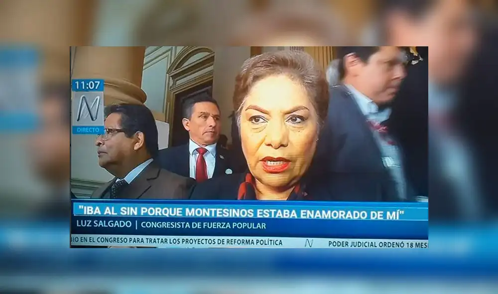 Luz Salgado no dijo que Montesinos estuviera “enamorado” de ella [VIDEO]