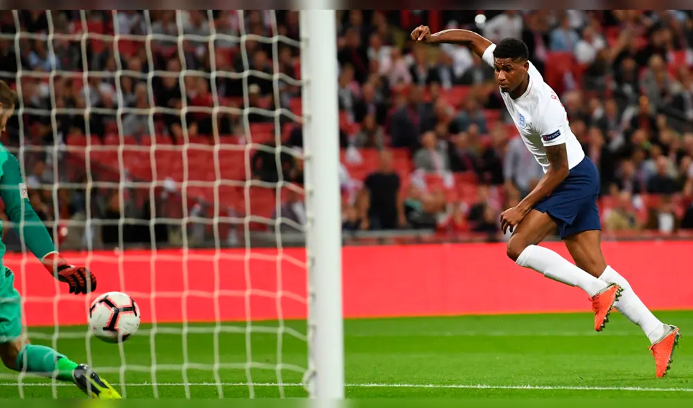 España vs Inglaterra: estupendo gol de Rashford para el 1-0 [VIDEO]