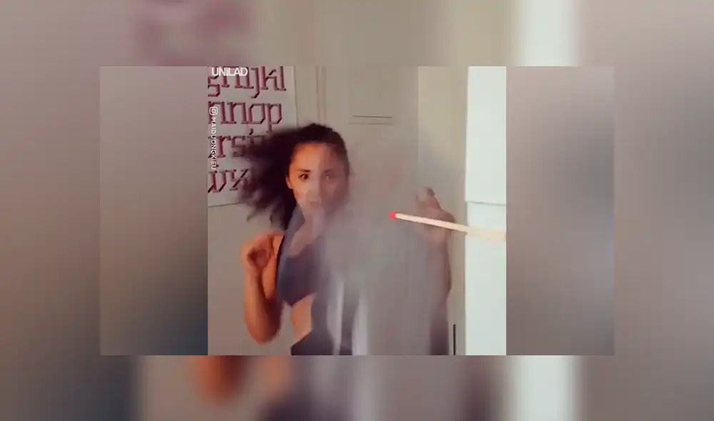 Un video viral de Facebook registró el instante en que una chica asiática usó sus habilidades en karate para prender un fósforo con un certero movimiento.