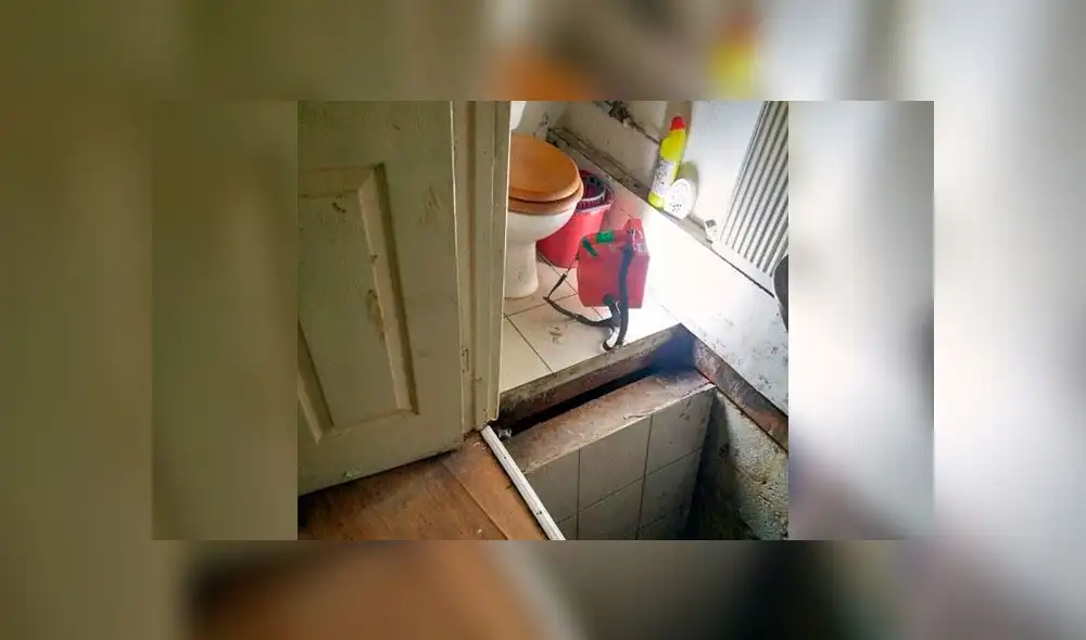 El túnel medía 21 metros, y por ahí se comercializó droga durante 10 años, según los oficiales. Foto: Difusión