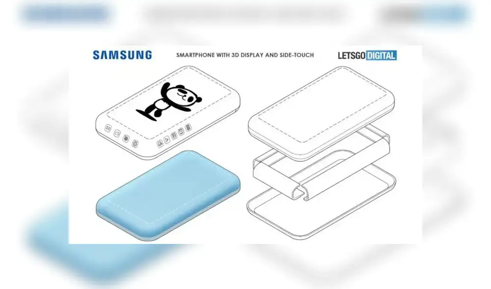 Samsung ha patentado un móvil con una curvatura de pantalla nunca antes vista.