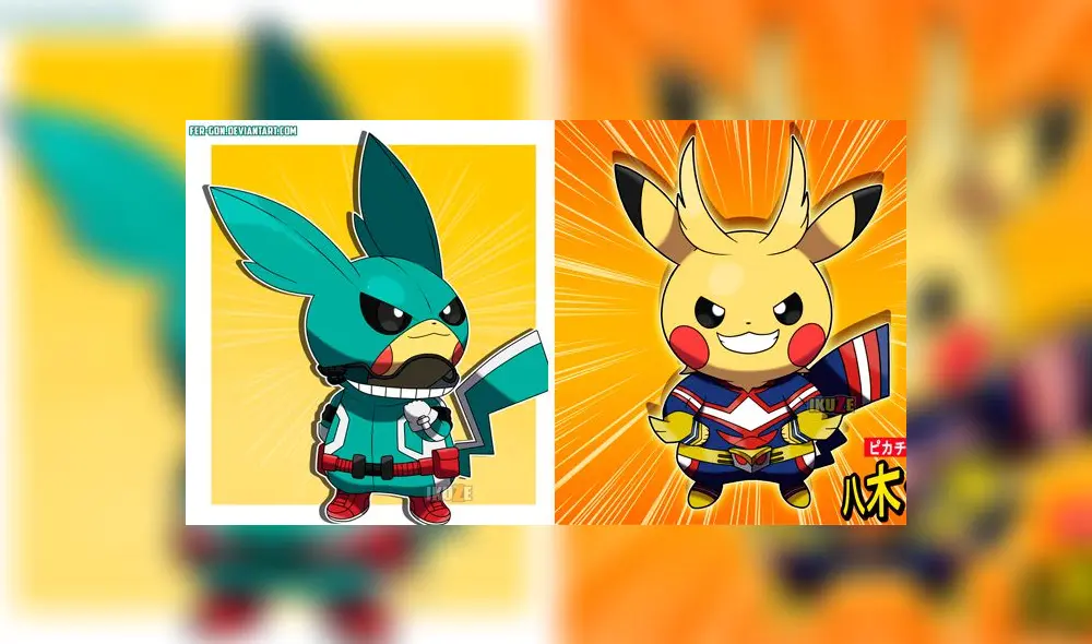 Pokémon: Artista dibujó a Pikachu como reconocidos personajes de anime y el resultado es genial [FOTOS]