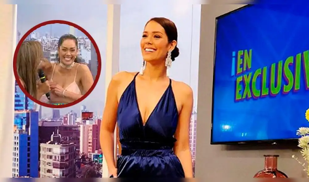 Karen Schwarz luce revelador escote e impacta a televidentes [VIDEO]