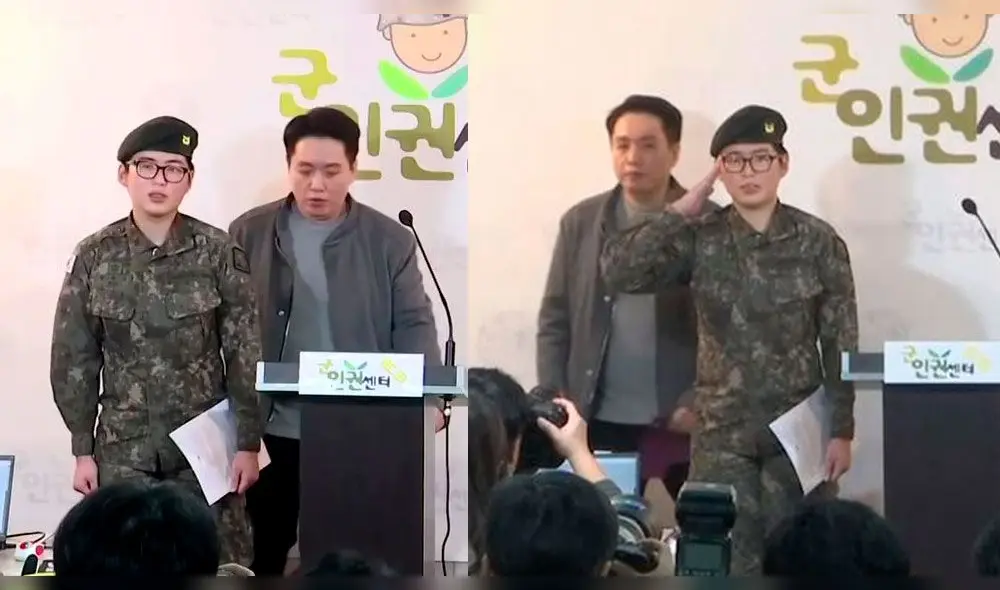 La sargento coreana dio una rueda de prensa a principios de año exponiendo su caso La sargento coreana dio una rueda de prensa a principios de año exponiendo su caso