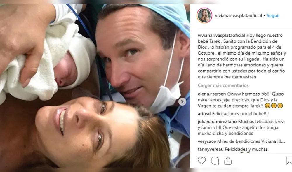 Viviana Rivasplata comparte foto de su segundo hijo recién nacido