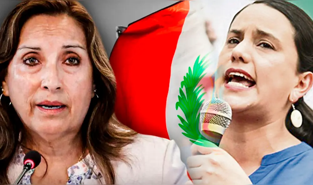 Verónika Mendoza pidió la renuncia de Dina Boluarte. Foto: composición de Fabrizio Oviedo/ La República