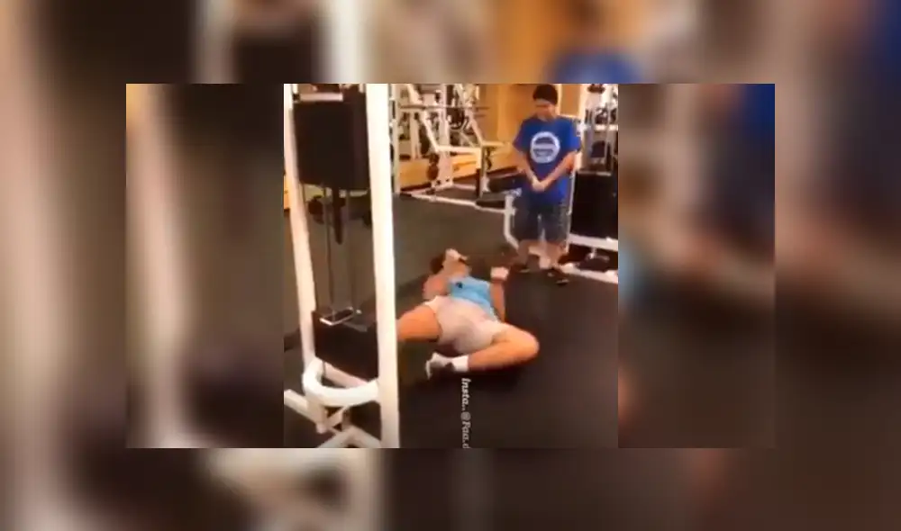 Facebook viral: Chico va al gimnasio junto a su hermano menor y este le juega pesada broma [VIDEO]