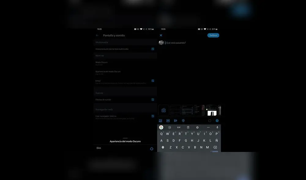 Activar el 'modo oscuro' en Twitter es sencillo.