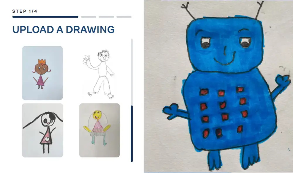 De preferencia, los dibujos deben ser antropomorfos. Foto: Animated Drawings