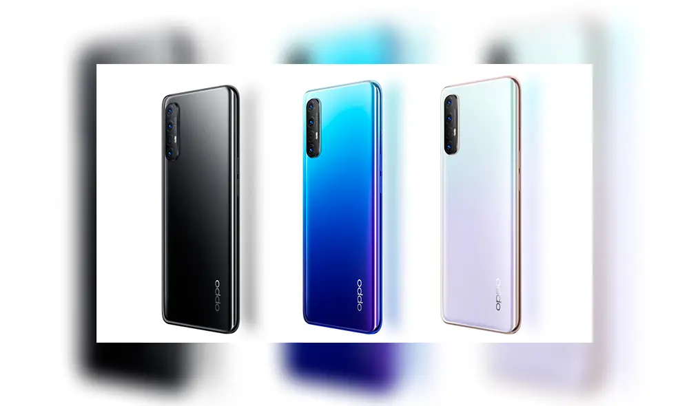 El Oppo Reno 3 Pro está disponible en negro, azul y cristal. | Foto: Oppo
