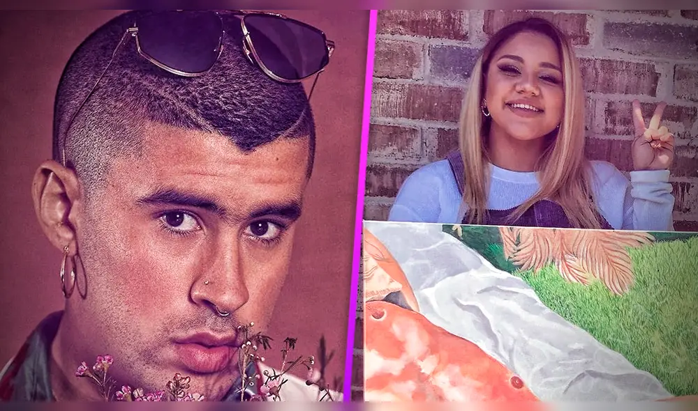 Bad Bunny compra un retrato suyo a fan que perdió su trabajo por el coronavirus