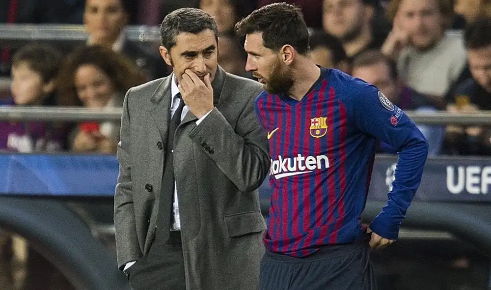 Ernesto Valverde se refirió a Lionel Messi con elogios. Ernesto Valverde se refirió a Lionel Messi con elogios.