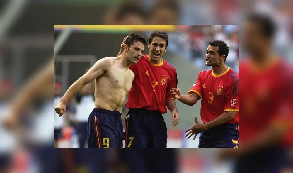 Fernando Morientes con la camiseta de la selección de España. Foto: Internet.