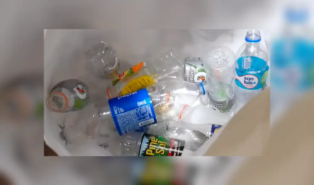 YouTube viral: descubre qué ocurre al meter 100 botellas de plástico en máquina de reciclaje [VIDEO]