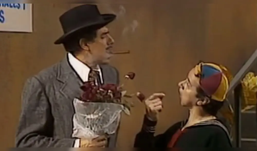 El profesor Jirafales siempre llegaba con un ramo de flores para visitar a Doña Florinda.