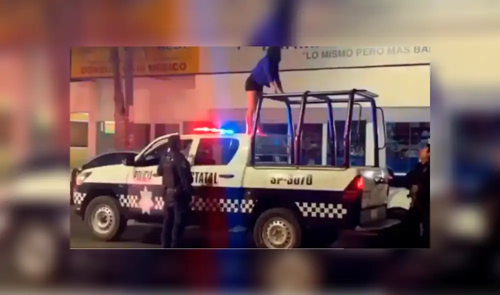 YouTube viral: Policía intenta atrapar a joven ebria y ella se burla bailando sexy twerking [VIDEO]