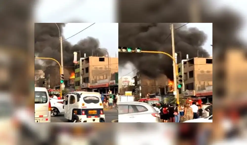 Ate Vitarte: incendio consumió depósito en avenida Separadora Industrial [VIDEO] 
