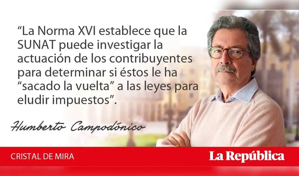 Norma XVI y “dientes para la SUNAT” Norma XVI y “dientes para la SUNAT”