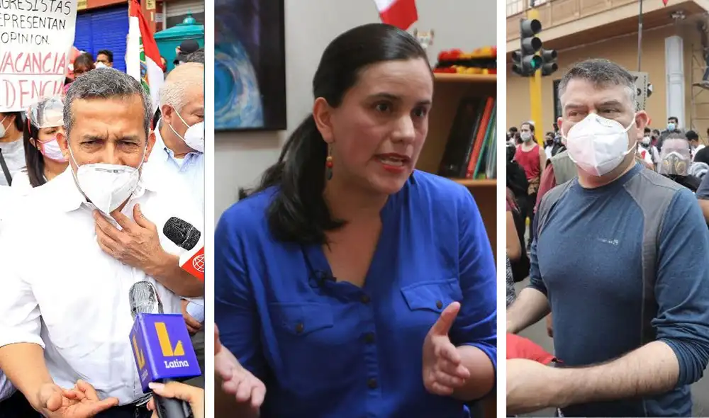 Algunos de los rostros visibles que buscan extirpar la figura de Merino de Lama del poder. Foto: Composición