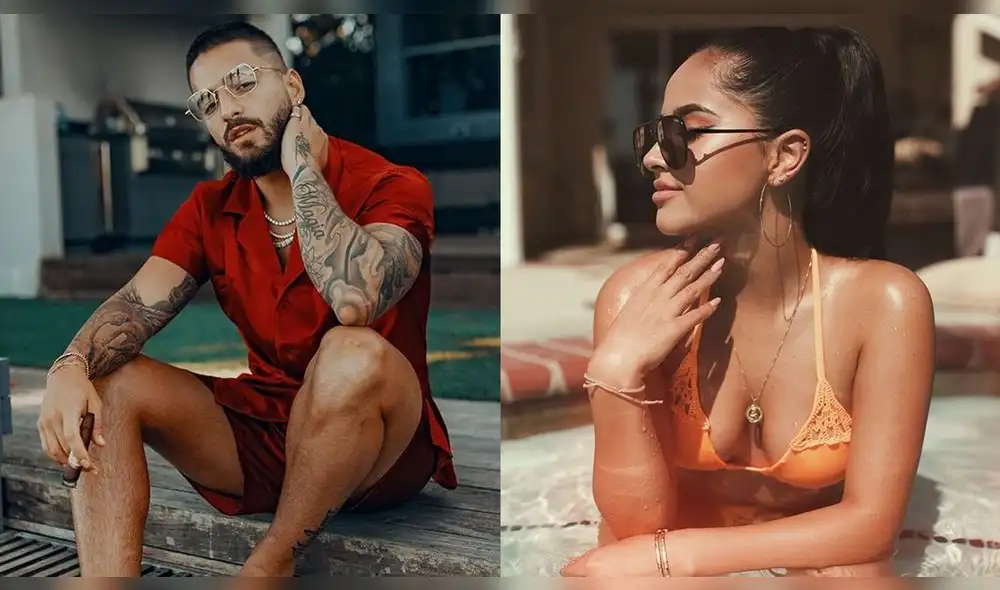 Maluma y Becky G paralizan las redes con sugerentes fotos
