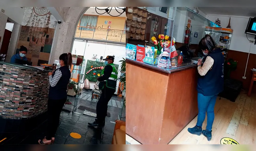 Funcionarios inspeccionan locales en el Centro Histórico. Foto: Gobierno Regional de Arequipa. Funcionarios inspeccionan locales en el Centro Histórico. Foto: Gobierno Regional de Arequipa.