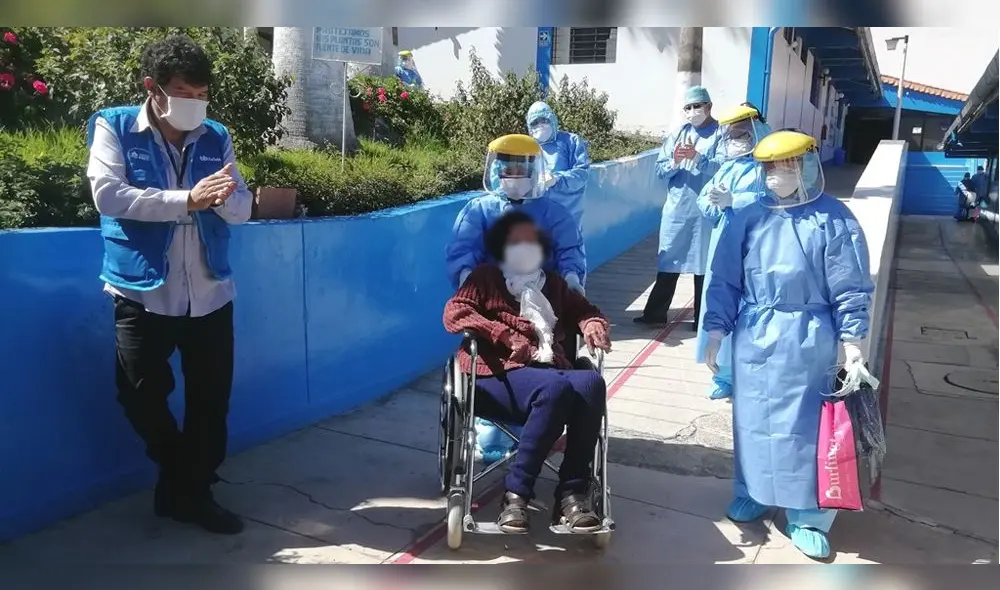 Anciana continuará su recuperación en su domicilio.